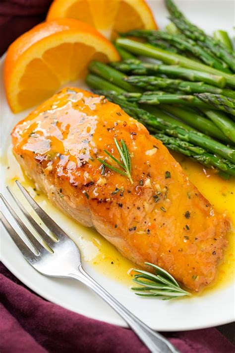 How does Glazed Salmon with Orange-Basil Butter Sauce fit into your Daily Goals - calories, carbs, nutrition