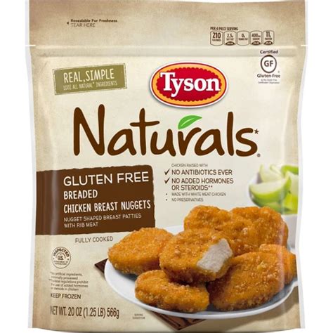 How does Gluteen Free Chicken Nuggets fit into your Daily Goals - calories, carbs, nutrition