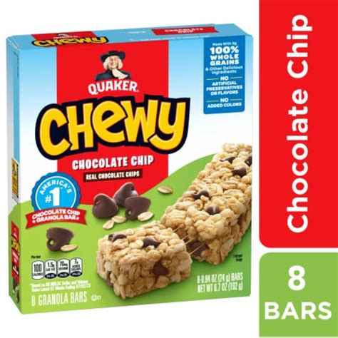 How does Granola Bar - Chewy, Chocolate Chip fit into your Daily Goals - calories, carbs, nutrition