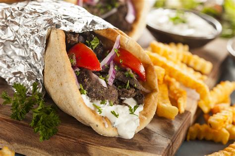 How does Greek Beef Gyro fit into your Daily Goals - calories, carbs, nutrition