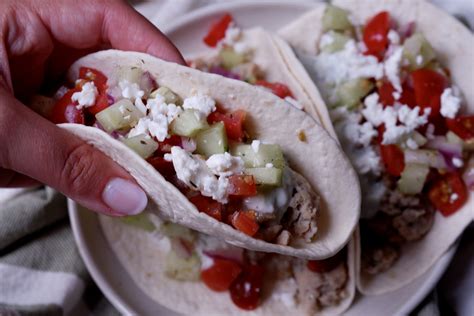 How does Greek Chicken Taco fit into your Daily Goals - calories, carbs, nutrition
