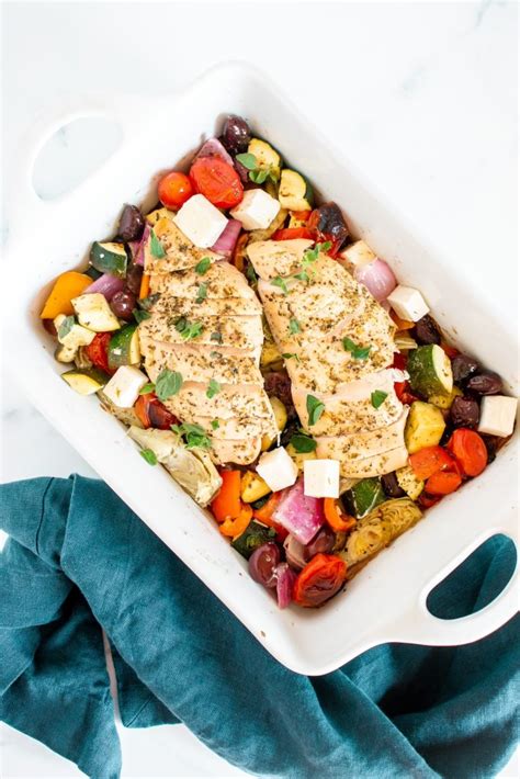 How does Greek Chicken and Vegetables fit into your Daily Goals - calories, carbs, nutrition