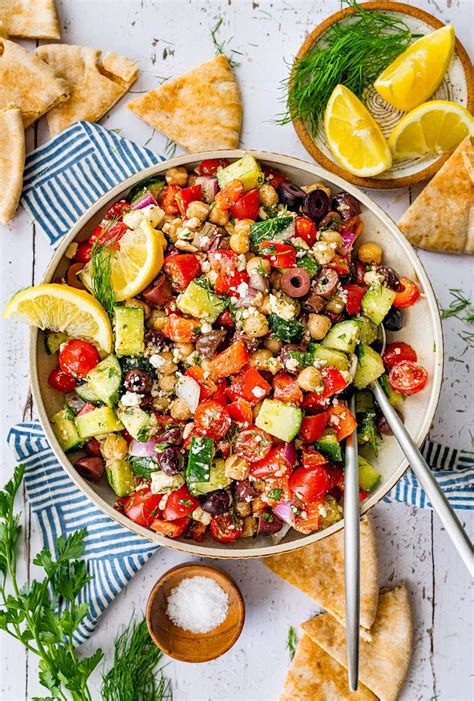 How does Greek Chickpea Salad fit into your Daily Goals - calories, carbs, nutrition