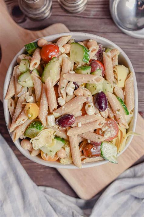 How does Greek Penne Side Salad fit into your Daily Goals - calories, carbs, nutrition