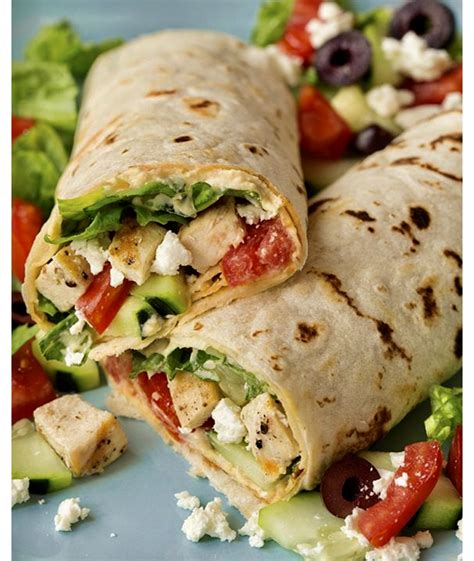 How does Greek Salad Wrap fit into your Daily Goals - calories, carbs, nutrition