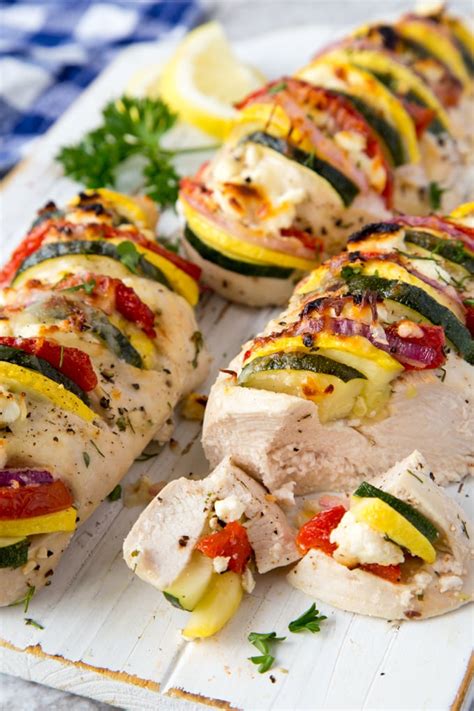 How does Greek Stuffed Chicken Breast fit into your Daily Goals - calories, carbs, nutrition