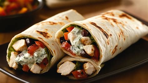 How does Greek Style Chicken Wrap fit into your Daily Goals - calories, carbs, nutrition