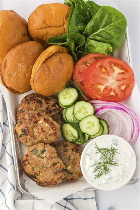 How does Greek Turkey Burger with Feta fit into your Daily Goals - calories, carbs, nutrition