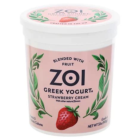 How does Greek Yogurt - Strawberry Cream fit into your Daily Goals - calories, carbs, nutrition