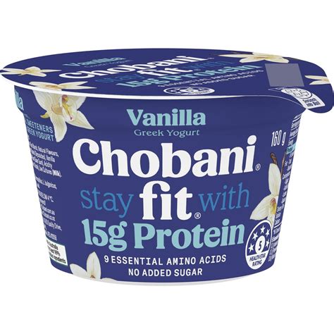 How does Greek Yogurt - Vanilla fit into your Daily Goals - calories, carbs, nutrition