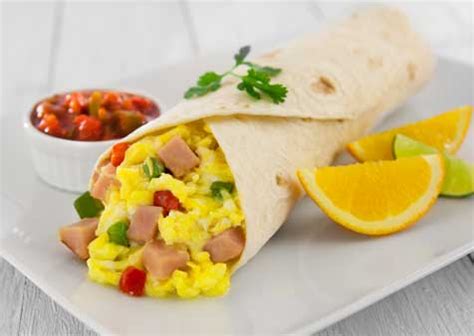 How does Grill Brkf Burrito Ham Egg & Cheese fit into your Daily Goals - calories, carbs, nutrition