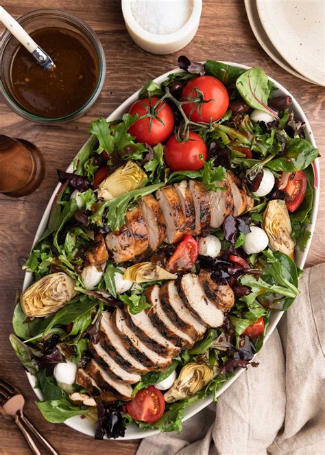 How does Grilled Balsamic Chicken Garden Salad fit into your Daily Goals - calories, carbs, nutrition