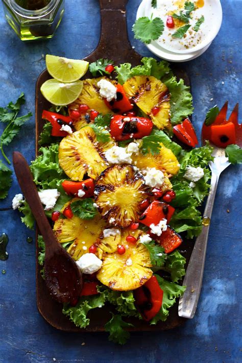 How does Grilled Beef with Pineapple Salad fit into your Daily Goals - calories, carbs, nutrition
