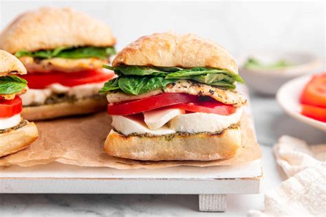 How does Grilled Chicken Caprese Sandwich fit into your Daily Goals - calories, carbs, nutrition