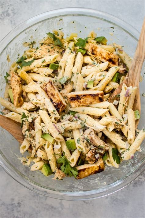 How does Grilled Chicken Pasta Salad fit into your Daily Goals - calories, carbs, nutrition