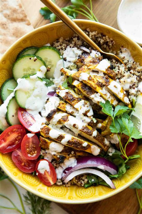 How does Grilled Chicken Shawarma Bowl fit into your Daily Goals - calories, carbs, nutrition