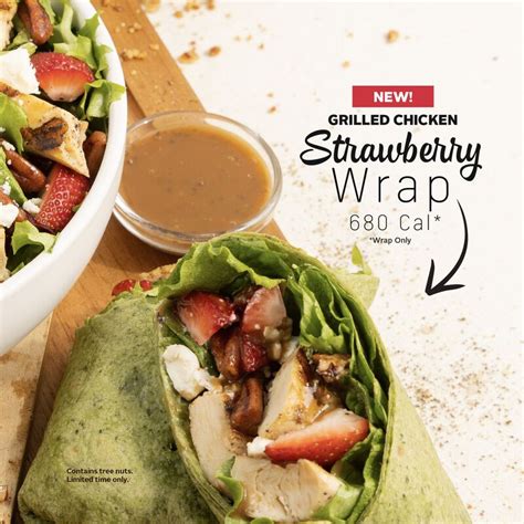 How does Grilled Chicken Strawberry Wrap fit into your Daily Goals - calories, carbs, nutrition