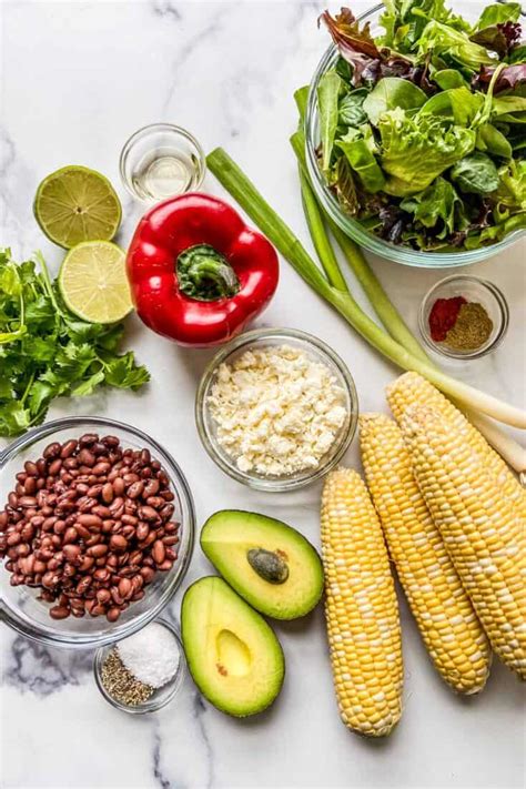 How does Grilled Corn, Bean Salad fit into your Daily Goals - calories, carbs, nutrition