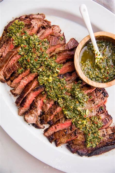 How does Grilled Flank Steak, Chimichurri, Roasted Potatoes, Haricot Vert fit into your Daily Goals - calories, carbs, nutrition