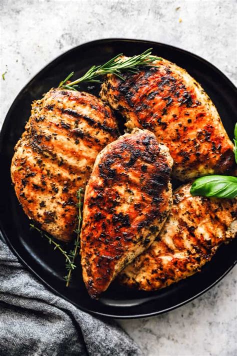 How does Grilled Marinated Chicken Breast fit into your Daily Goals - calories, carbs, nutrition