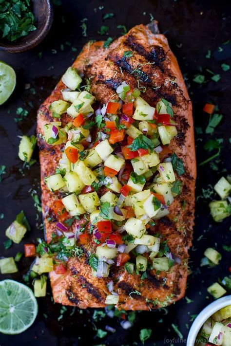 How does Grilled Pineapple Lime Salmon fit into your Daily Goals - calories, carbs, nutrition