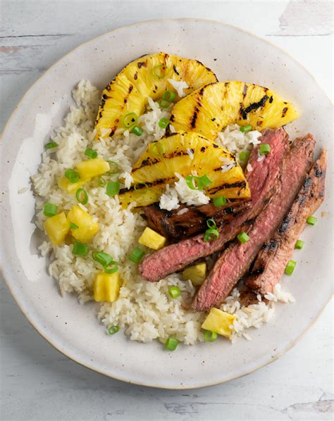 How does Grilled Pineapple Steak fit into your Daily Goals - calories, carbs, nutrition