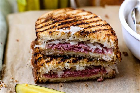 How does Grilled Reuben Sandwich fit into your Daily Goals - calories, carbs, nutrition