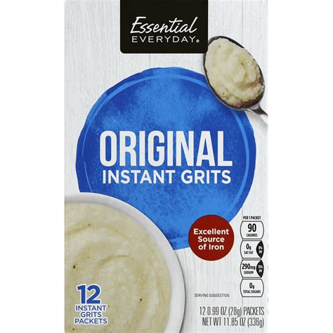 How does Grits - Instant - Original fit into your Daily Goals - calories, carbs, nutrition