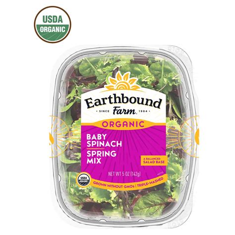 How does Half Spring Mix & Half Baby Spinach fit into your Daily Goals - calories, carbs, nutrition