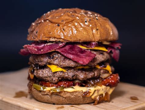 How does Hand Pressed Burger fit into your Daily Goals - calories, carbs, nutrition