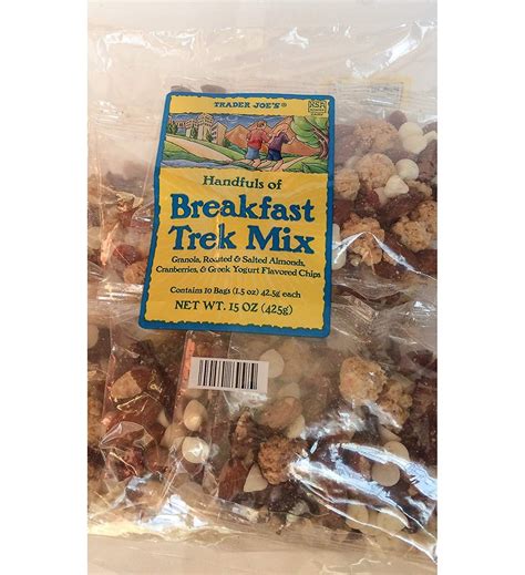 How does Handfuls of Breakfast Trek Mix fit into your Daily Goals - calories, carbs, nutrition