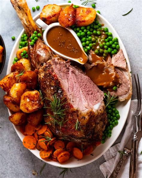 How does Herb Roast Leg of Lamb with Gravy fit into your Daily Goals - calories, carbs, nutrition