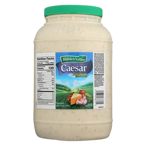 How does Hidden Valley Ranch Creamy Robusto Caesar Dressing fit into your Daily Goals - calories, carbs, nutrition