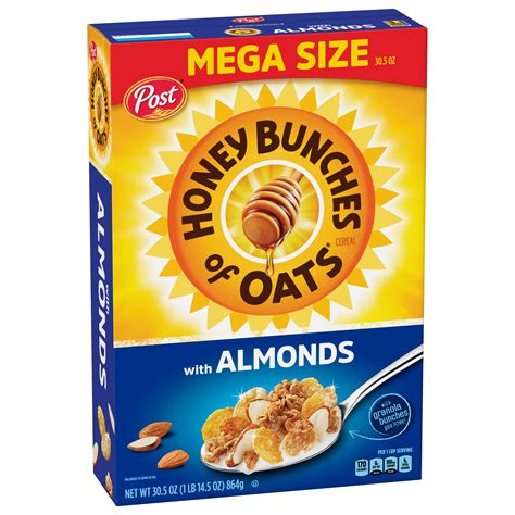 How does Honey Bunches of Oats with Almonds Cereal only fit into your Daily Goals - calories, carbs, nutrition