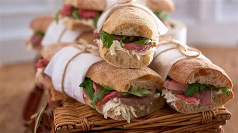 How does Hot Roast Beef on Ciabatta fit into your Daily Goals - calories, carbs, nutrition