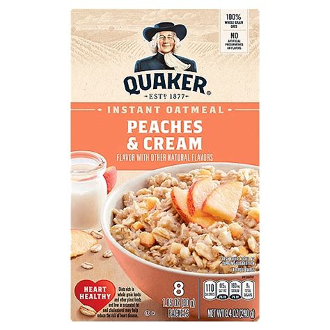 How does Instant Oatmeal (Peach) fit into your Daily Goals - calories, carbs, nutrition