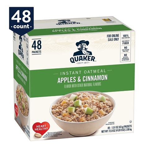 How does Instant Oatmeal Apples & Cinnamon fit into your Daily Goals - calories, carbs, nutrition