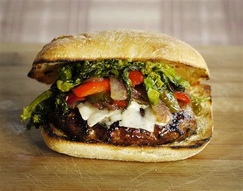 How does Italian Sausage and Pepper Burger fit into your Daily Goals - calories, carbs, nutrition