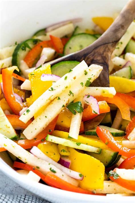 How does Jicama Salad with Cilantro Lime Dressing fit into your Daily Goals - calories, carbs, nutrition