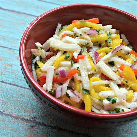 How does Jicama and Mango Salad (13294.0) fit into your Daily Goals - calories, carbs, nutrition