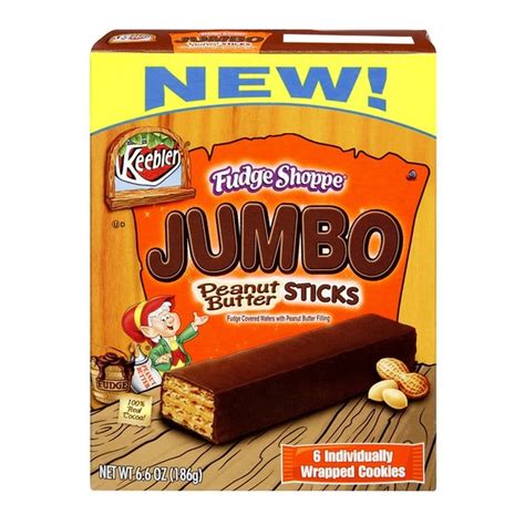 How does Jumbo Peanut Butter Fudge Sticks fit into your Daily Goals - calories, carbs, nutrition