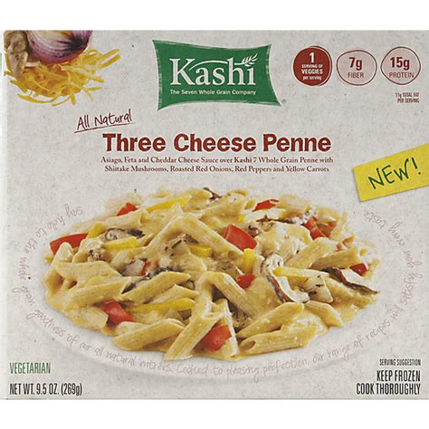 How does KASHI Three Cheese Penne, frozen, unprepared fit into your Daily Goals - calories, carbs, nutrition