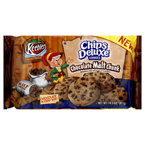 How does KEEBLER, CHIPS DELUXE, Chocolate Malt Chunk Cookies fit into your Daily Goals - calories, carbs, nutrition