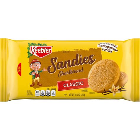 How does KEEBLER, SANDIES, Simply Shortbread Cookies fit into your Daily Goals - calories, carbs, nutrition