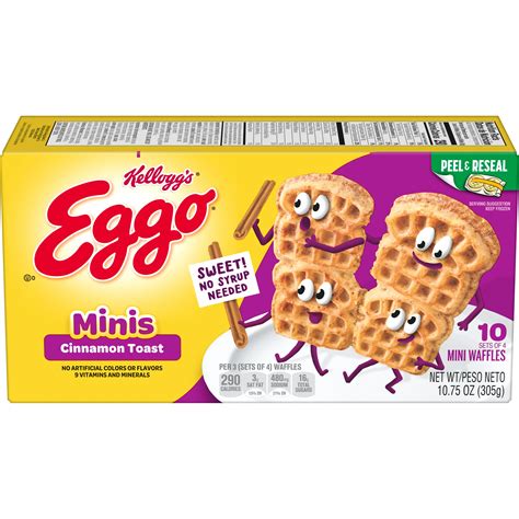 How does KELLOGG'S, EGGO, Waffles, Cinnamon Toast fit into your Daily Goals - calories, carbs, nutrition