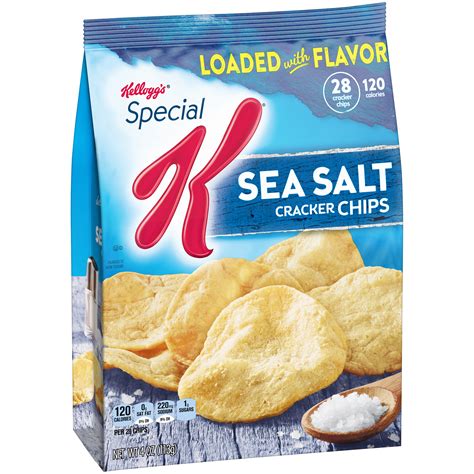 How does KELLOGG'S, SPECIAL K, Cracker Chips, Sea Salt fit into your Daily Goals - calories, carbs, nutrition