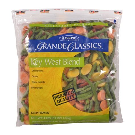 How does Key West Vegetable Blend fit into your Daily Goals - calories, carbs, nutrition