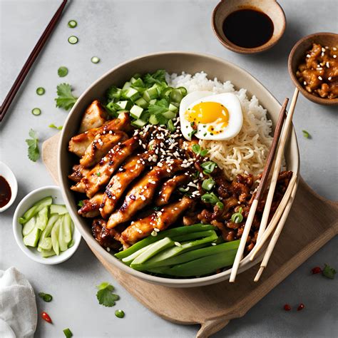 How does Korean BBQ Chicken Rice Bowl (49479.1) fit into your Daily Goals - calories, carbs, nutrition