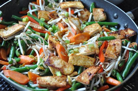 How does Korean Stir-Fried Vegetables with Tofu fit into your Daily Goals - calories, carbs, nutrition