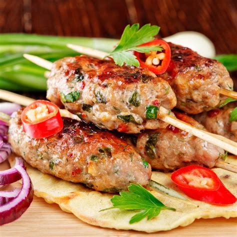 How does Lamb Seekh Kebab fit into your Daily Goals - calories, carbs, nutrition